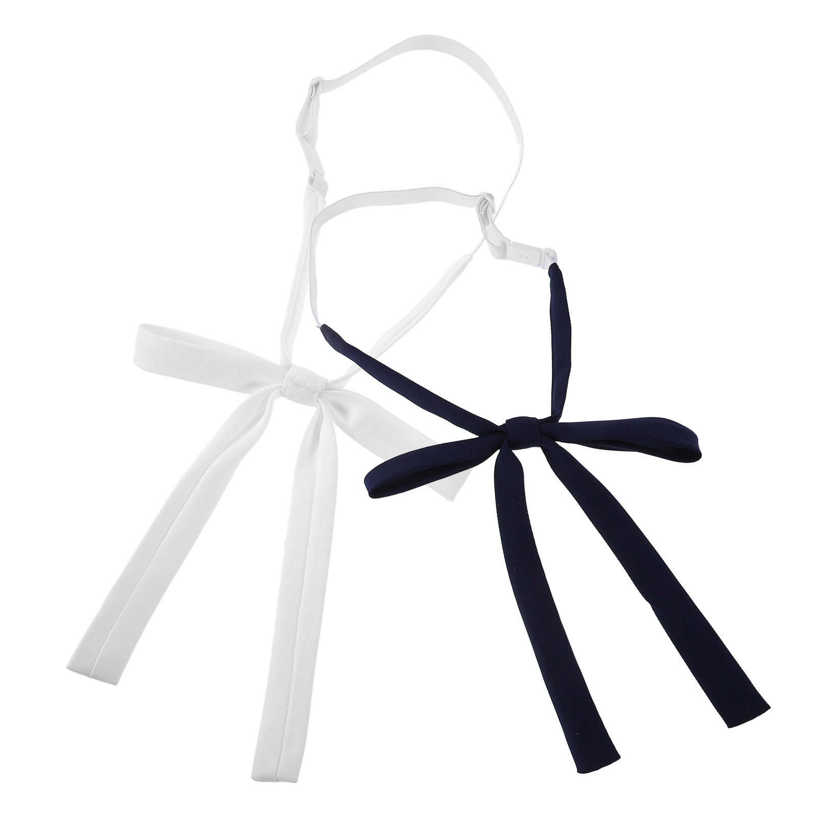 Bow Tie Pre Tied - قطعتان من ربطة العنق النسائية والبناتية،