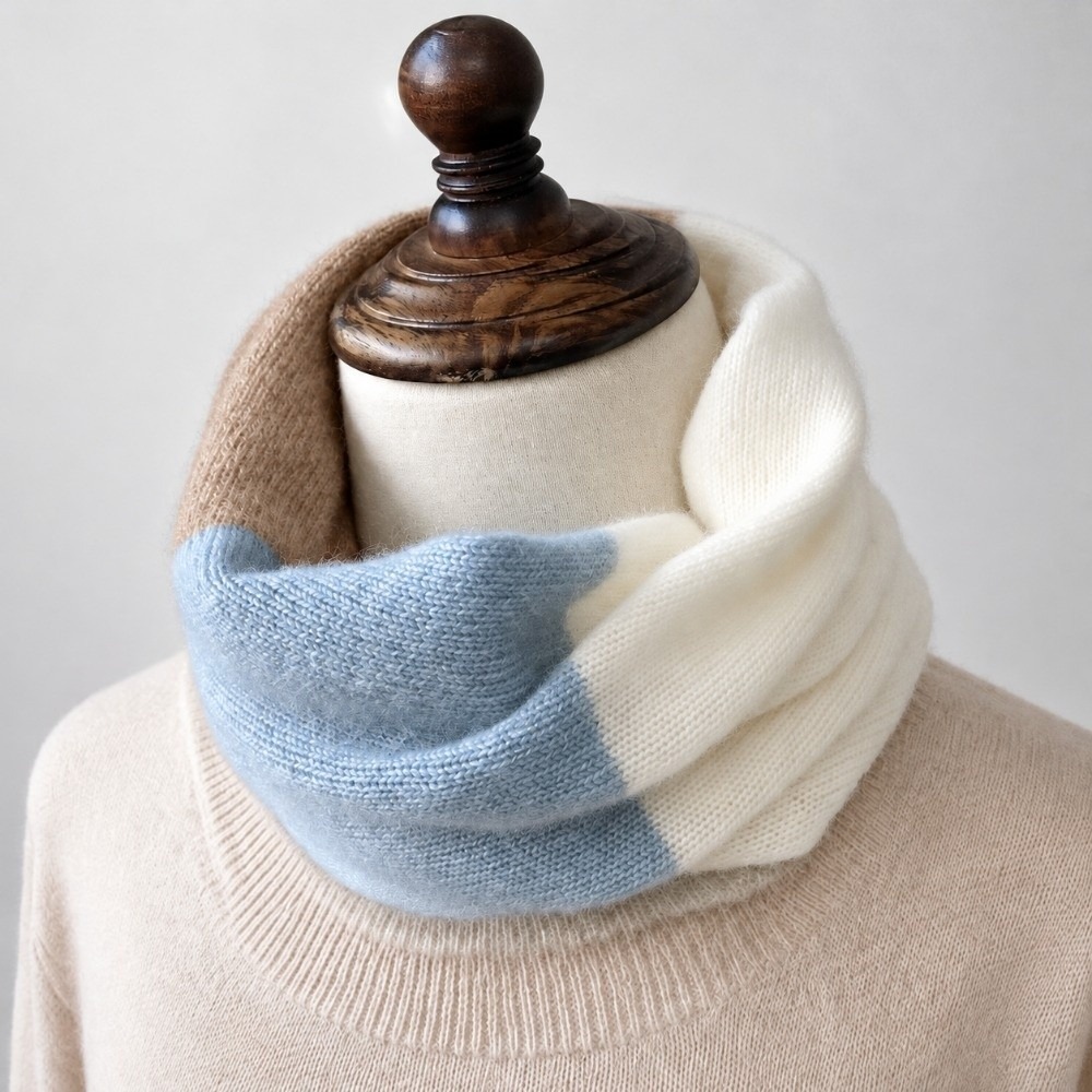 وشاح إنفينيتي ناعم بألوان متدا - مراجعة Infinity Scarf Knit وسعره