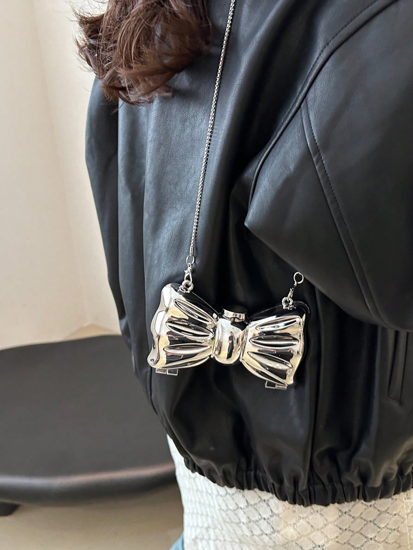 حقيبة يد صغيرة مزينة بفيونكة ل - مراجعة Tie Clip Silver وسعره
