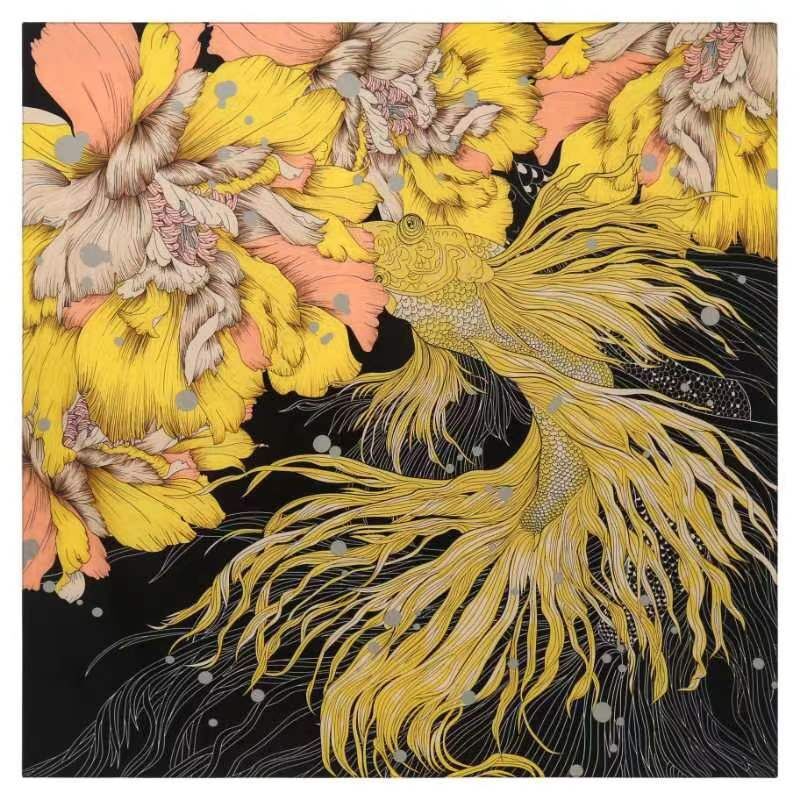 وشاح حريري كبير للنساء ، منديل - مراجعة Scarf Silk Square وسعره