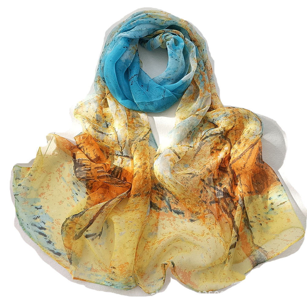 وشاح شيفون مع تصميم شجرة للنسا - مراجعة Face Scarf Mask وسعره